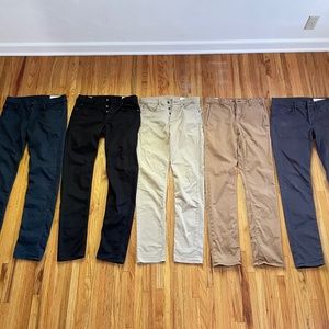 5x pairs Rag & Bone Size 31 Fit 2 stretch pants lot